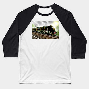 "Lord Nelson" Antique Steam Locomotive [Digital Drawing] Baseball T-Shirt